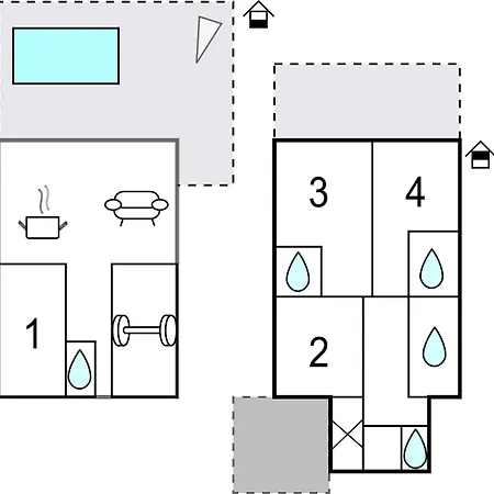 Hébergement de vacances Nice Home In Okrug Gornji